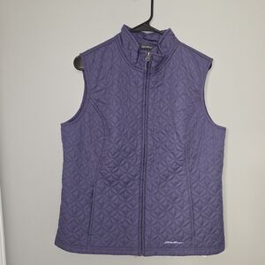 Eddie Bauer Women's Purple Quilted Vest